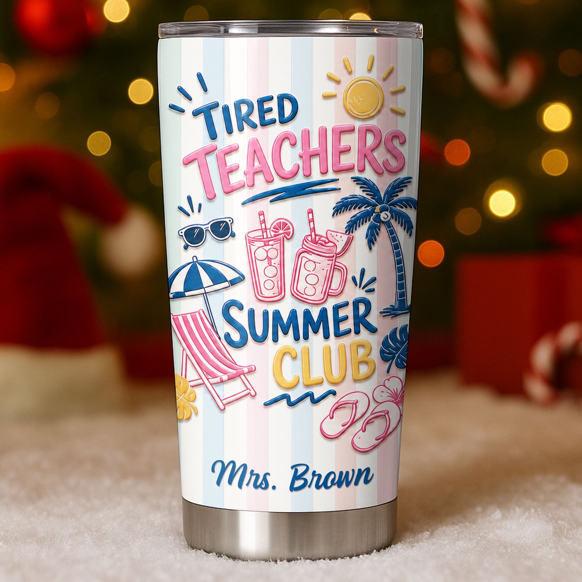 Personalized Stainless Steel Tumbler 20oz Gift for Teachers