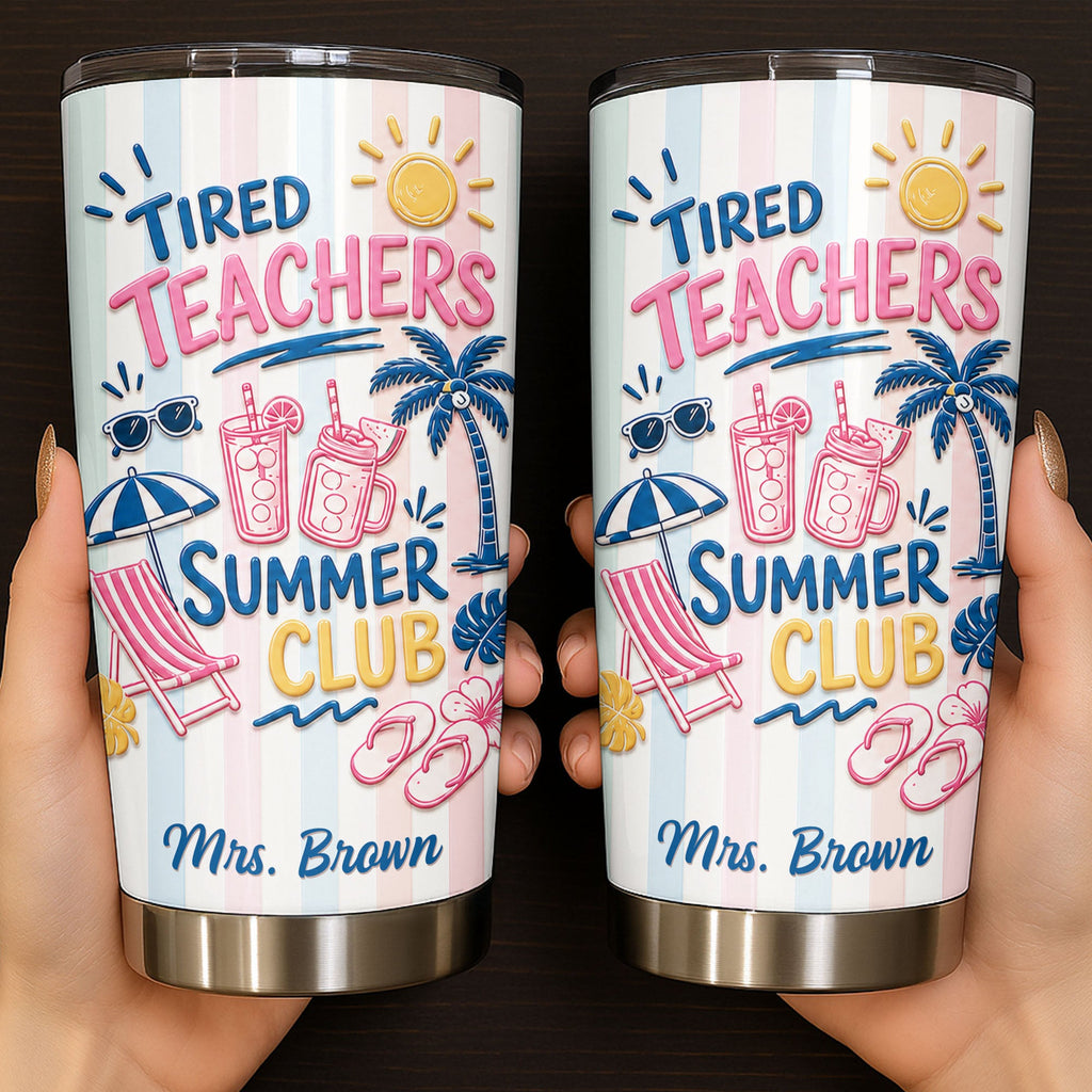 Personalized Stainless Steel Tumbler 20oz Gift for Teachers