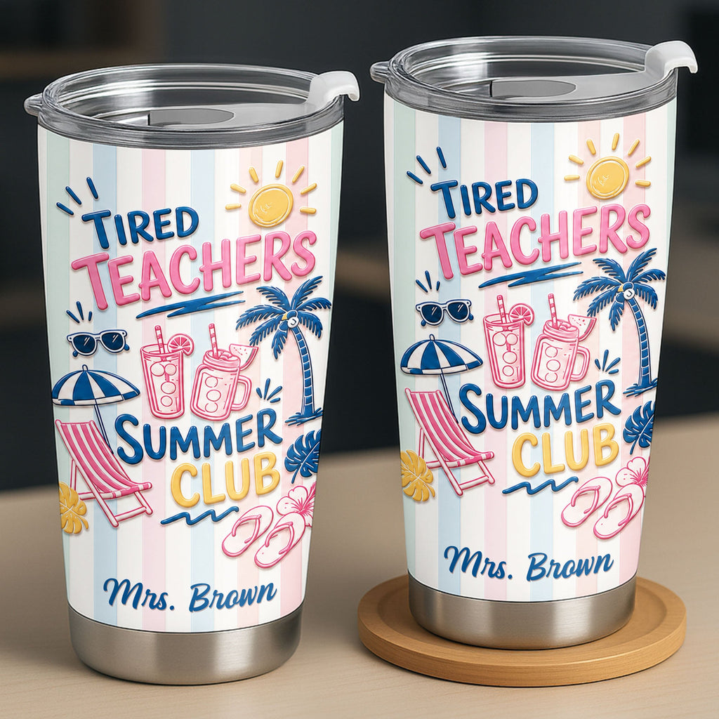 Personalized Stainless Steel Tumbler 20oz Gift for Teachers