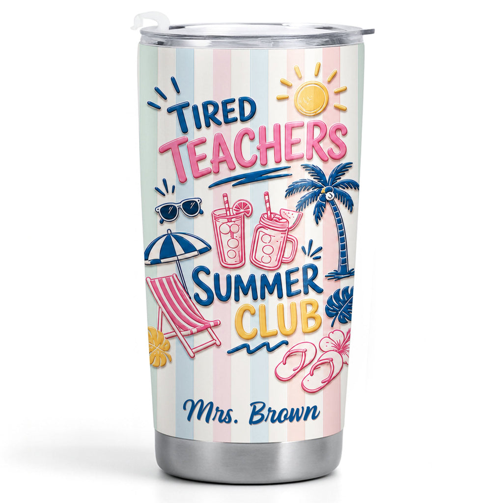 Personalized Stainless Steel Tumbler 20oz Gift for Teachers