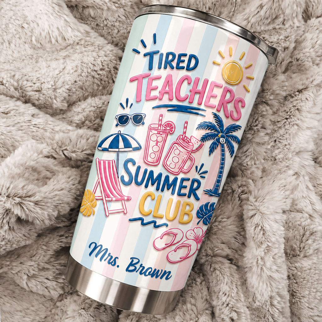 Personalized Stainless Steel Tumbler 20oz Gift for Teachers