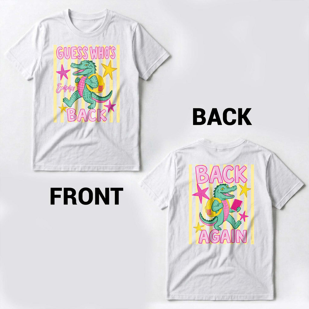 Personalized Custom T-Shirt Back To School Gift for Teacher