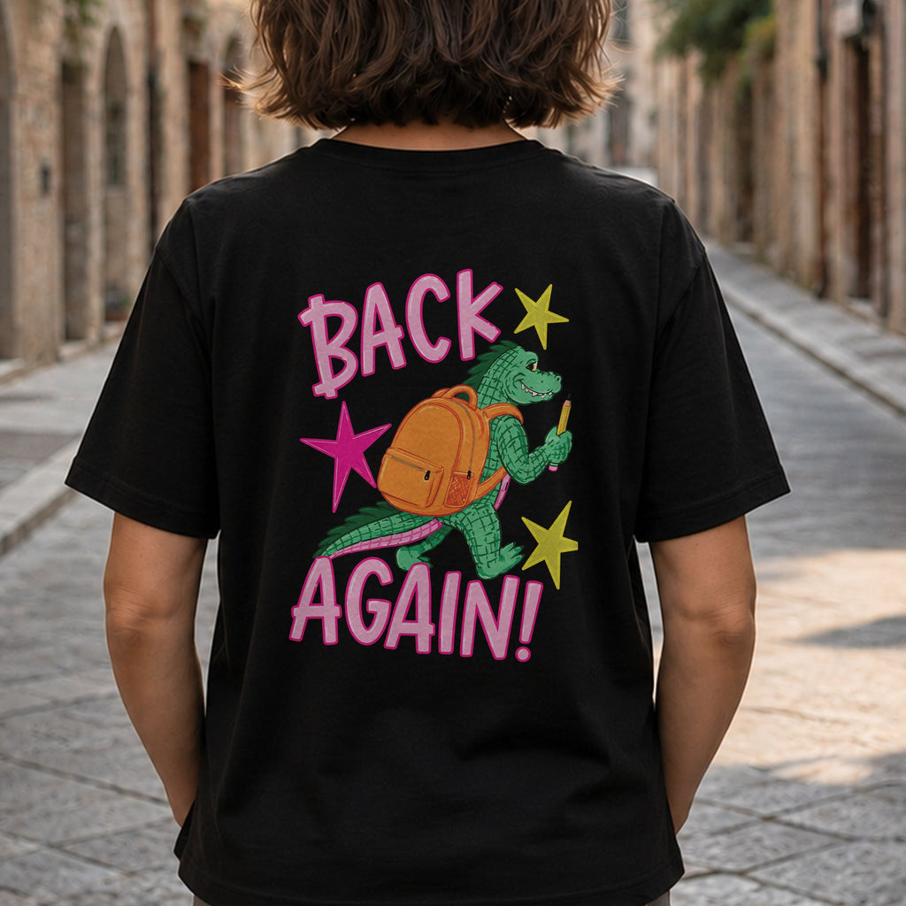 Personalized Alligator T-Shirt Custom Name Gift for Teacher T-Shirt Font and Back GradoCreations