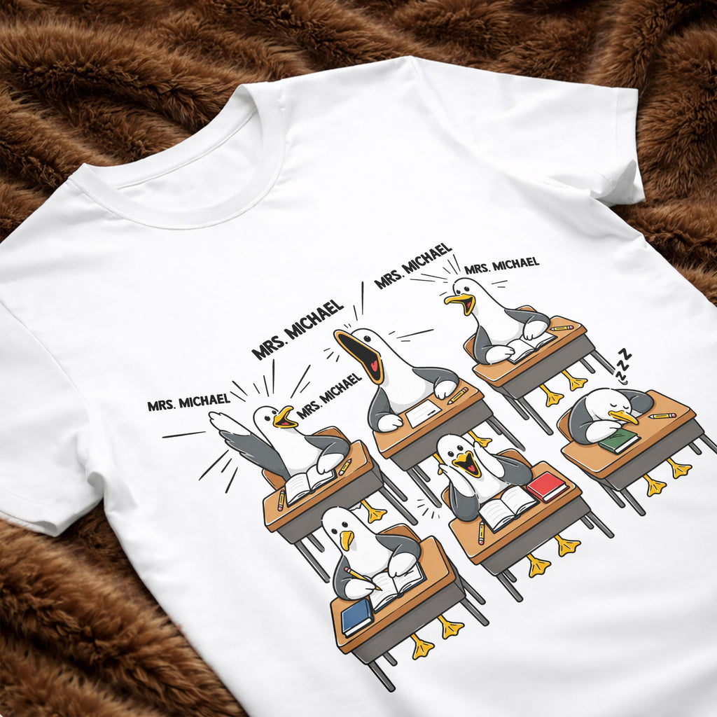 Personalized Funny Bird Classroom Design T-shirt & Hoodie Teacher Gift Shirt GradoCreations