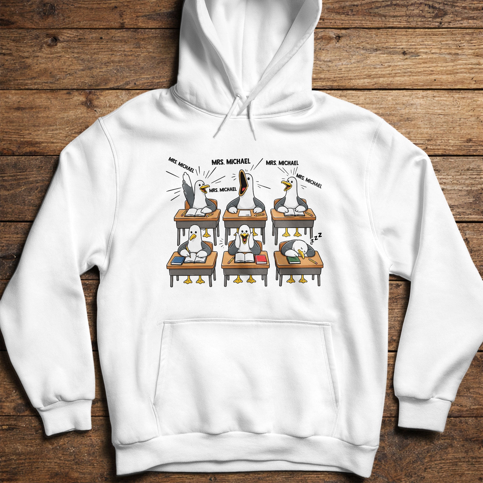 Personalized Funny Bird Classroom Design T-shirt & Hoodie Teacher Gift Shirt GradoCreations