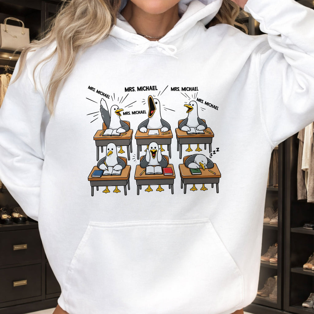 Personalized Funny Bird Classroom Design T-shirt & Hoodie Teacher Gift Shirt GradoCreations