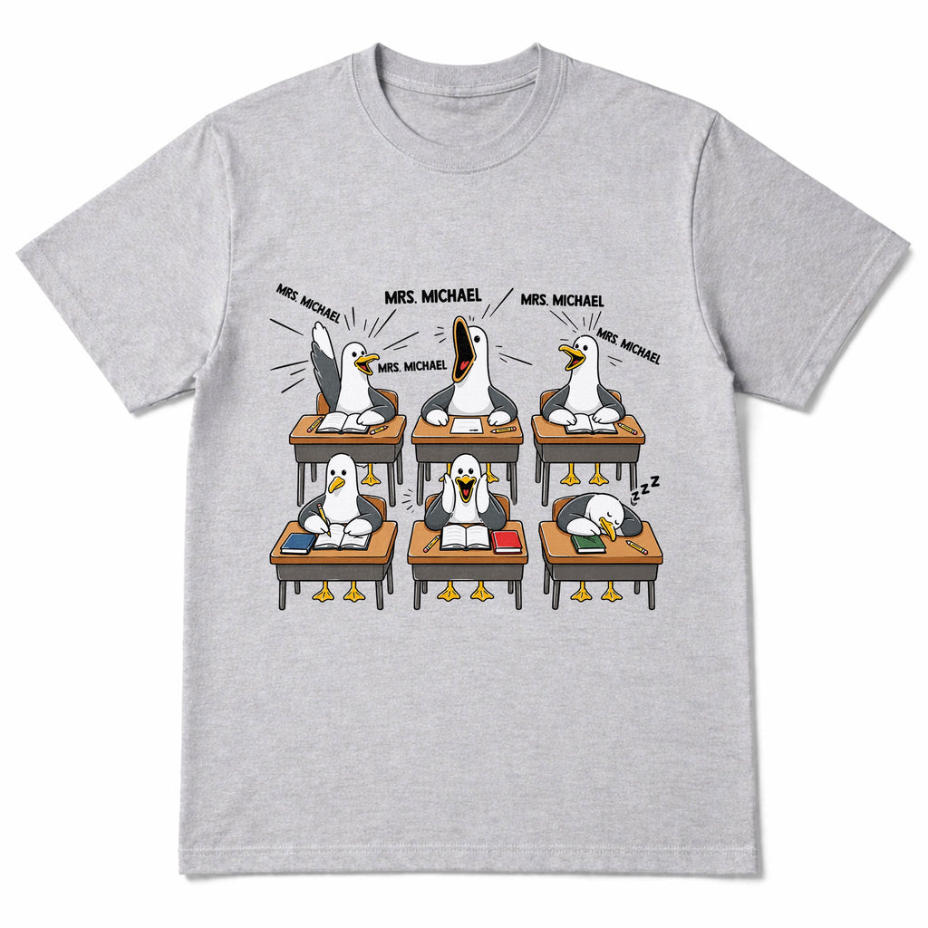 Personalized Funny Bird Classroom Design T-shirt & Hoodie Teacher Gift Shirt GradoCreations