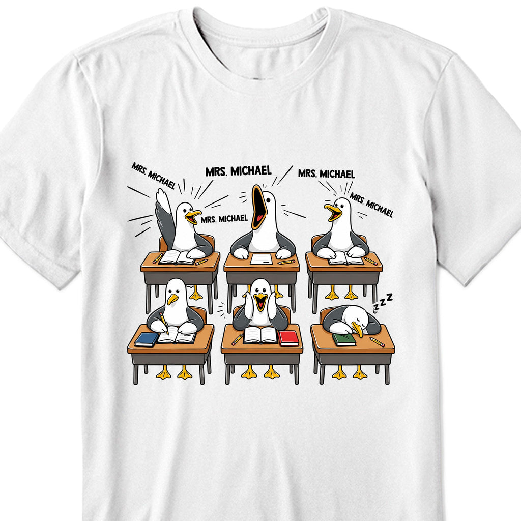 Personalized Funny Bird Classroom Design T-shirt & Hoodie Teacher Gift Shirt GradoCreations