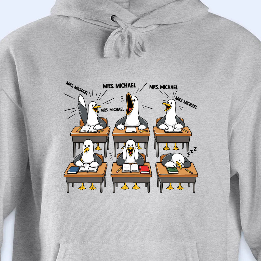 Personalized Funny Bird Classroom Design T-shirt & Hoodie Teacher Gift Shirt GradoCreations