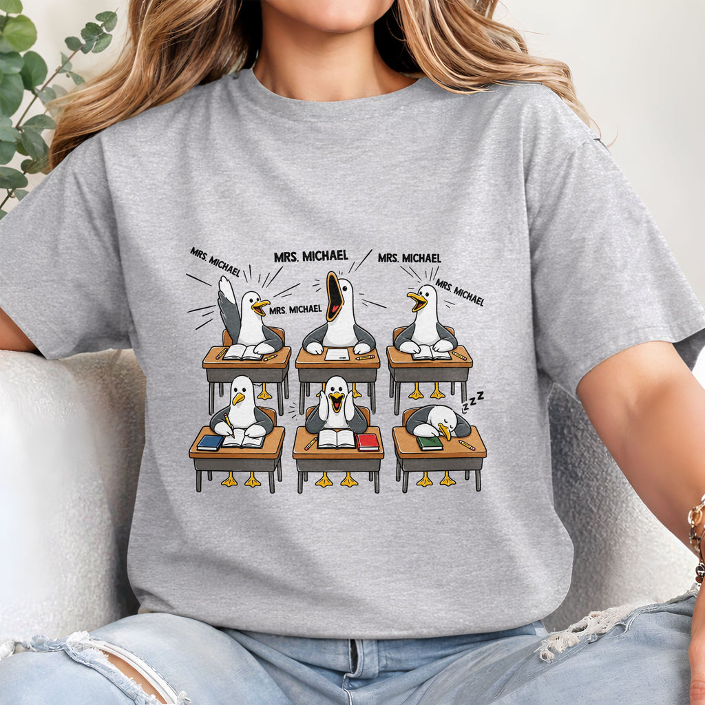 Personalized Funny Bird Classroom Design T-shirt & Hoodie Teacher Gift Shirt GradoCreations