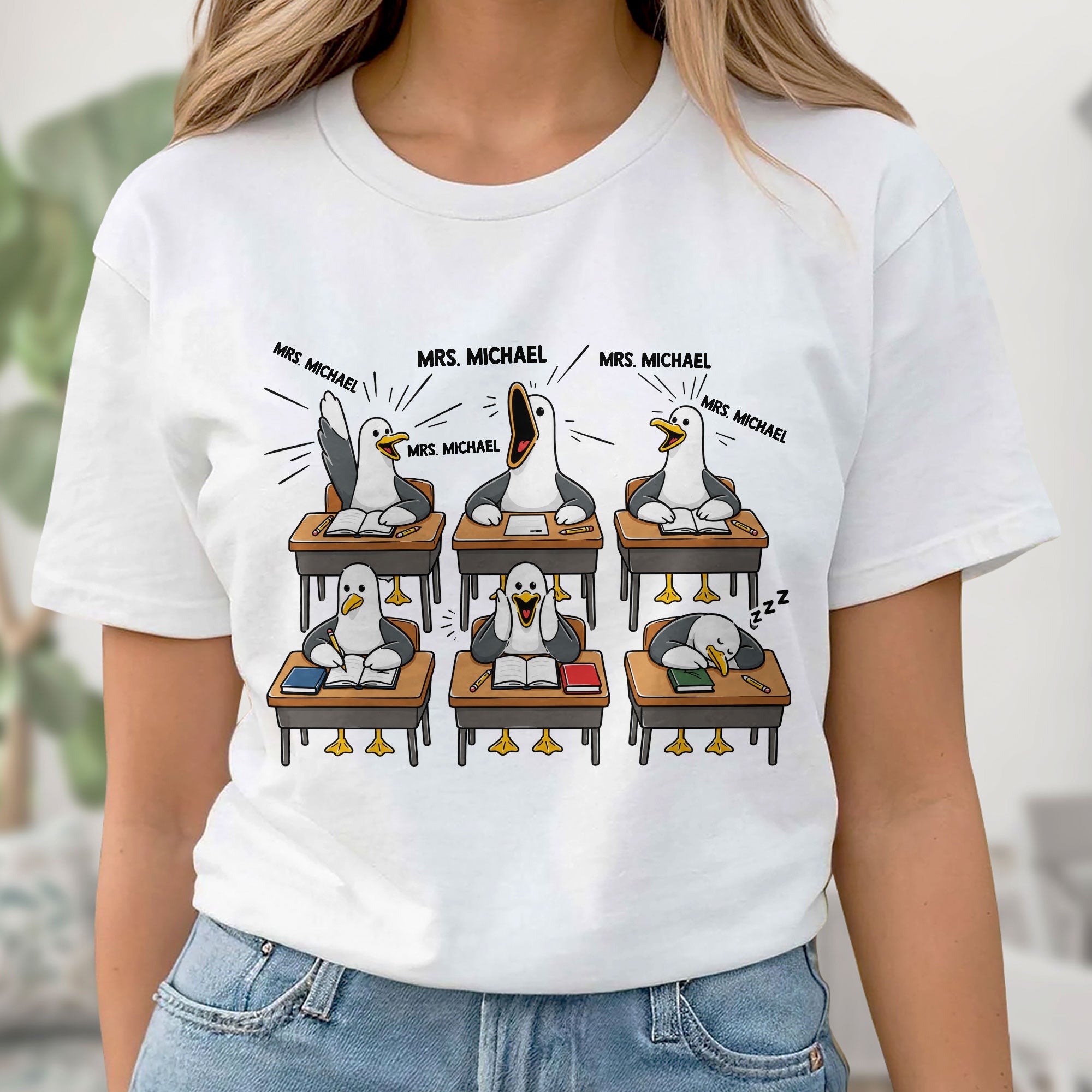 Personalized Funny Bird Classroom Design T-shirt & Hoodie Teacher Gift Shirt GradoCreations