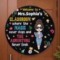 Personalized Classroom Wood Sign Custom Name Teacher Gift