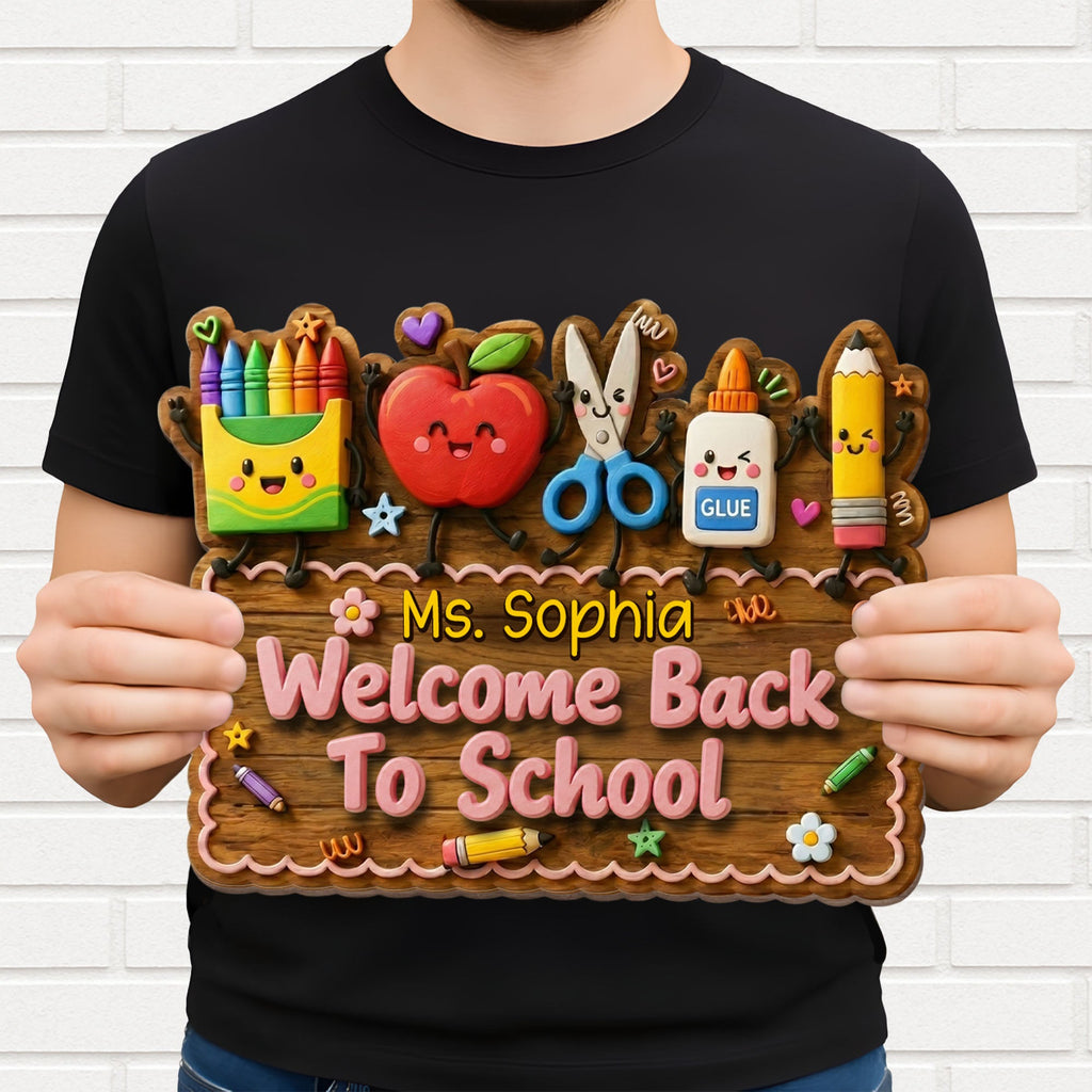 Personalized Custom Shaped Wood Sign for Backyard BBQ Gift