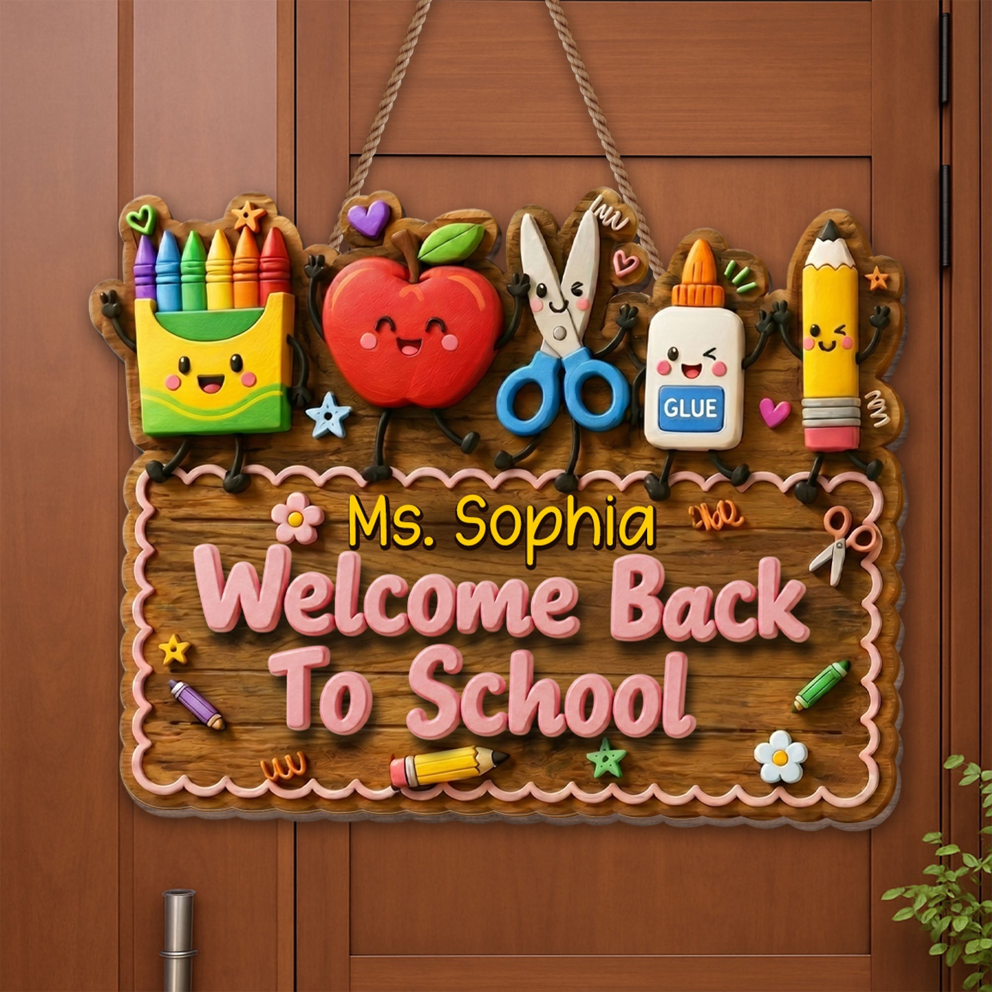 Personalized Custom Shaped Wood Sign for Backyard BBQ Gift