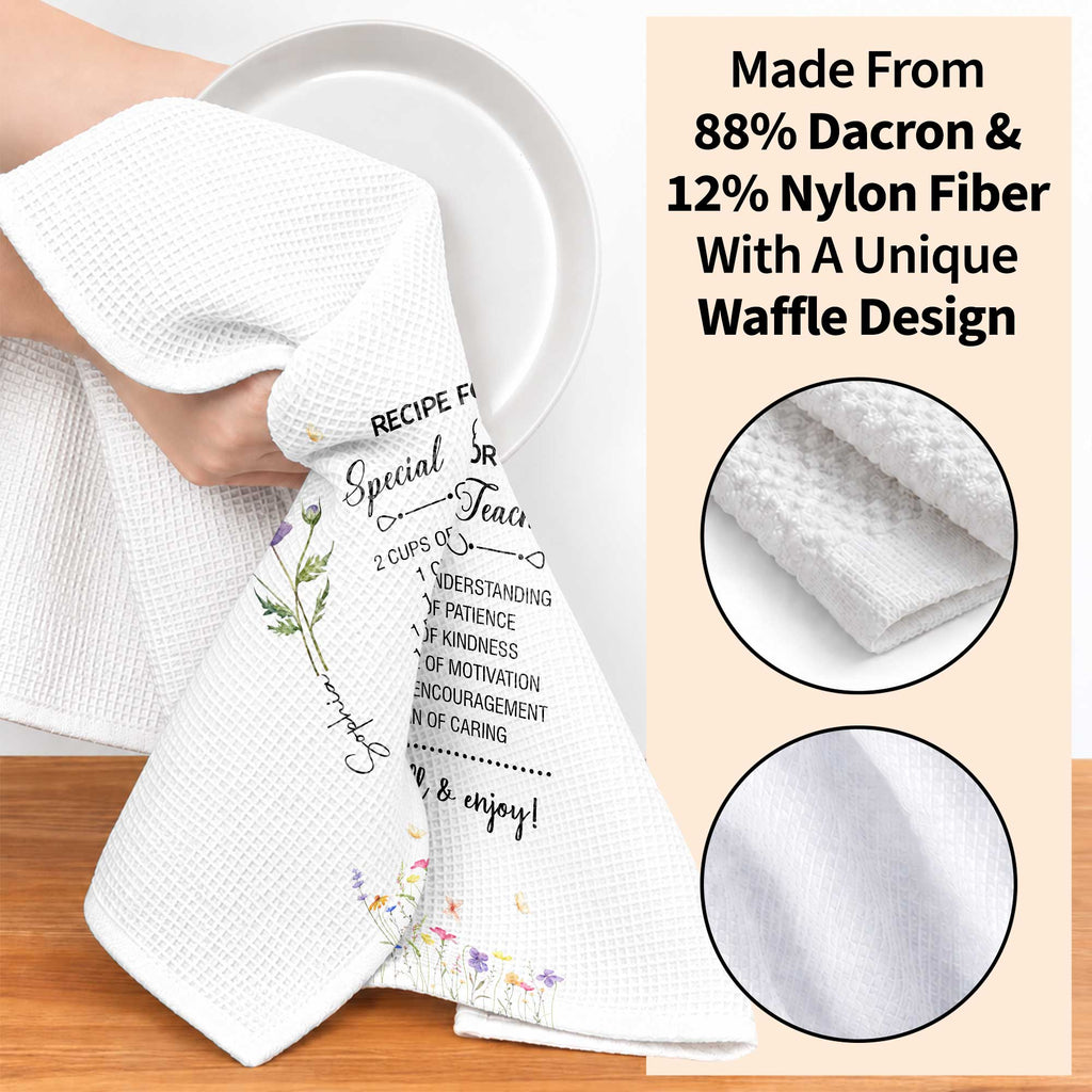 Personalized Teacher Kitchen Towel Custom Name Gift Idea Kitchen Towel GradoCreations