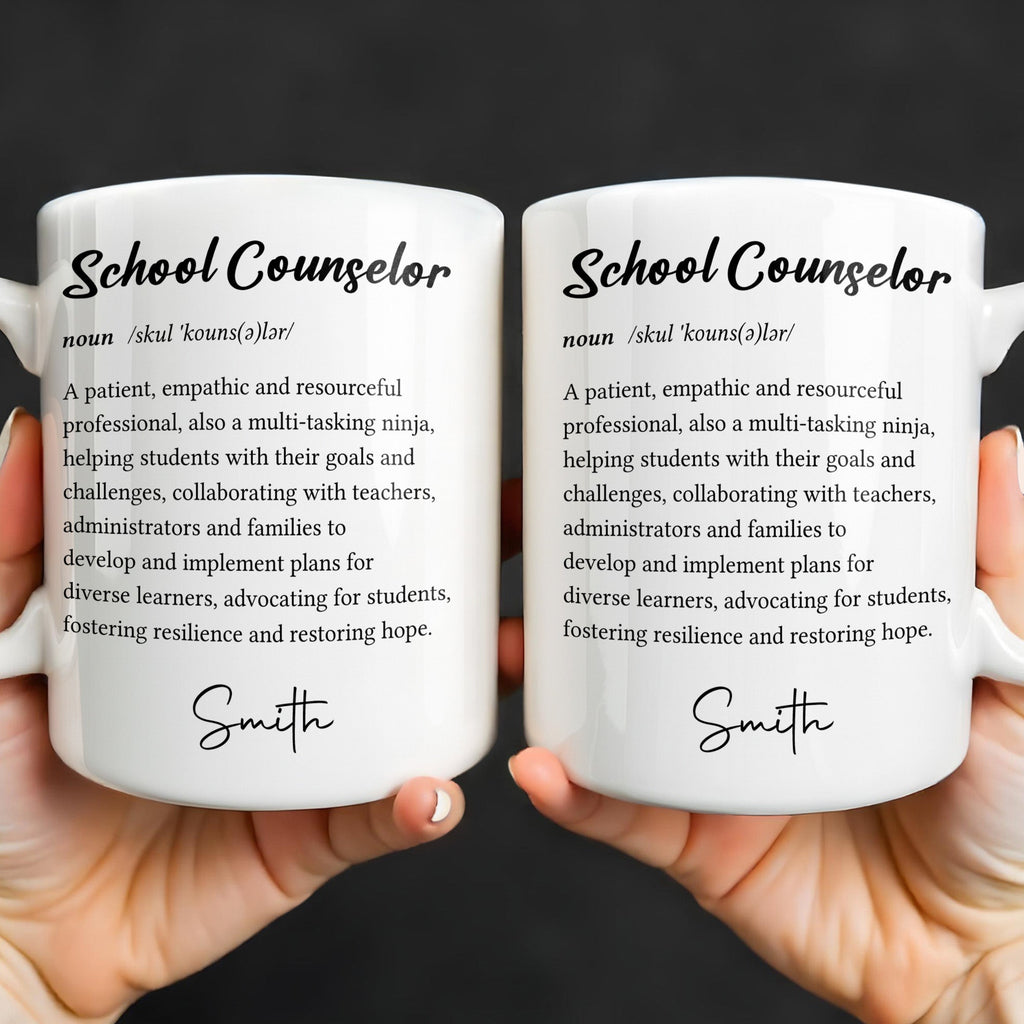 Personalized School Counselor Mug Custom Definition Gift Edge-to-edge Mug GradoCreations
