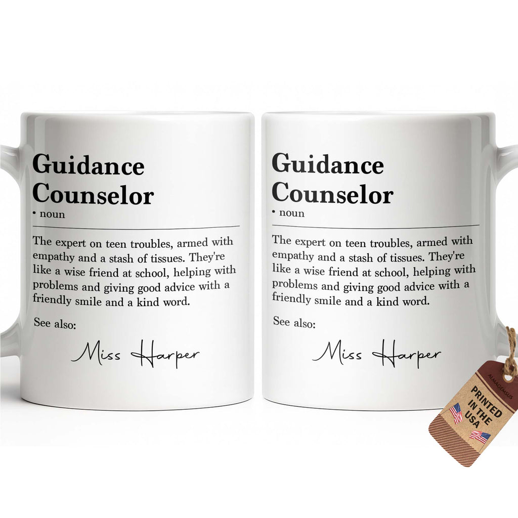 Personalized Guidance Counselor Coffee Mug Gift for Teacher Edge-to-edge Mug GradoCreations