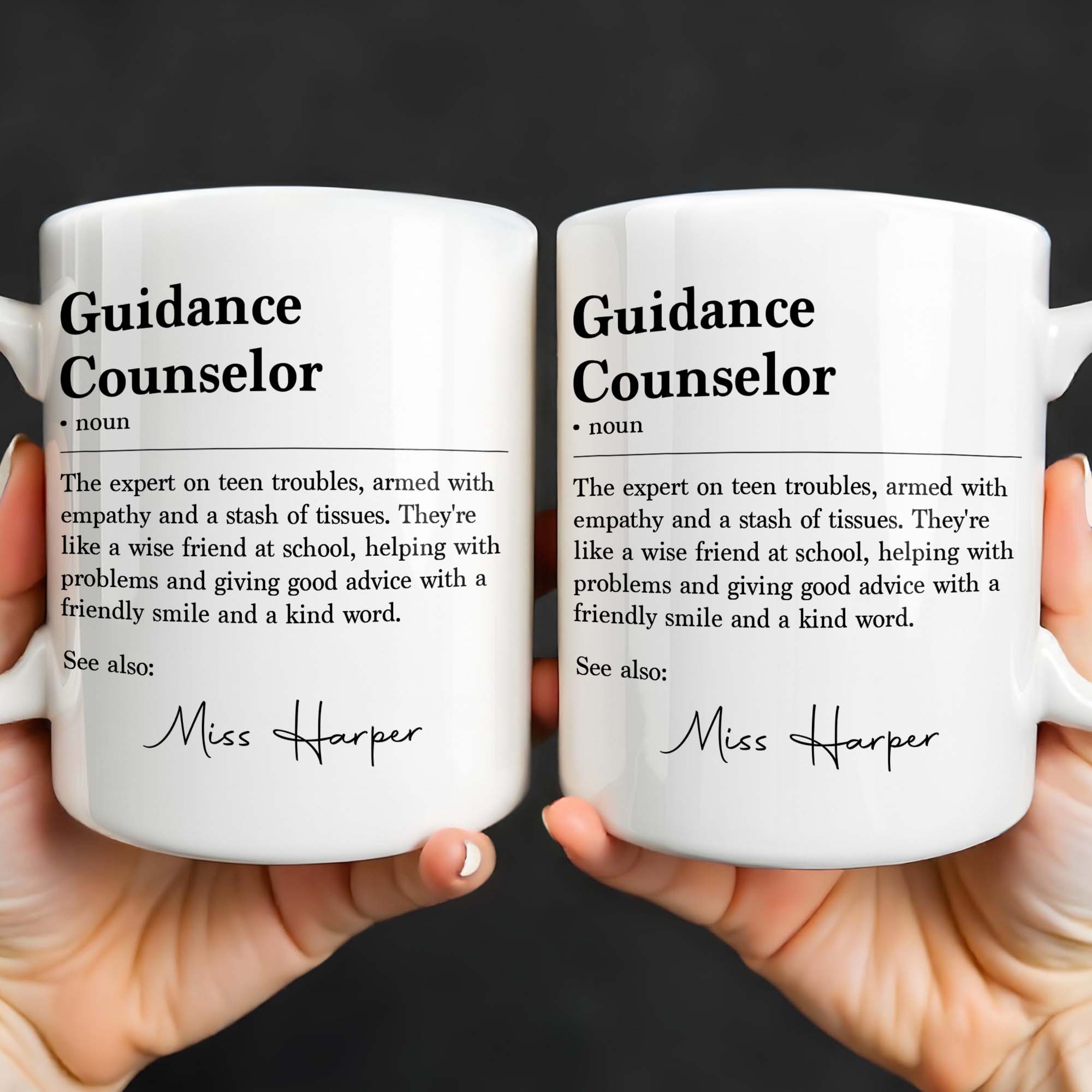 Personalized Guidance Counselor Coffee Mug Gift for Teacher Edge-to-edge Mug GradoCreations