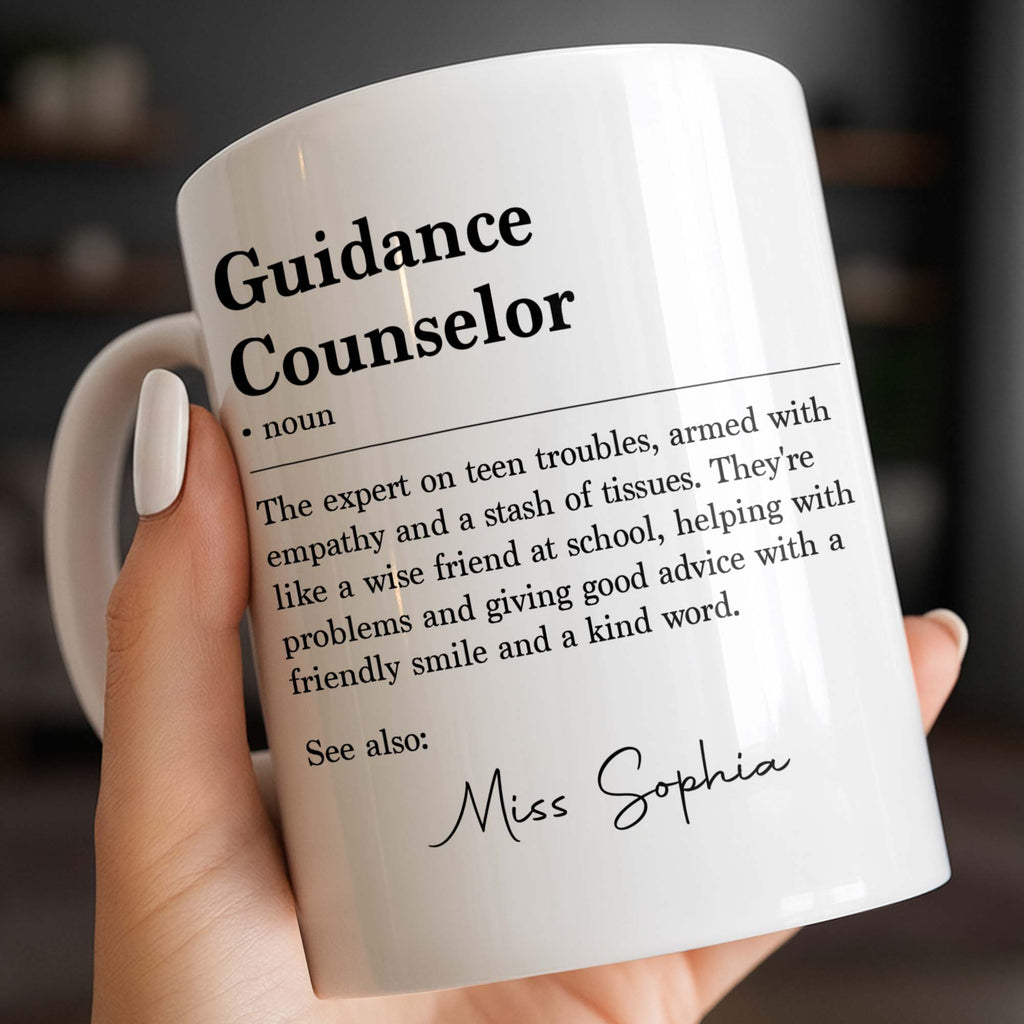 Personalized Guidance Counselor Coffee Mug Gift for Teacher Edge-to-edge Mug GradoCreations