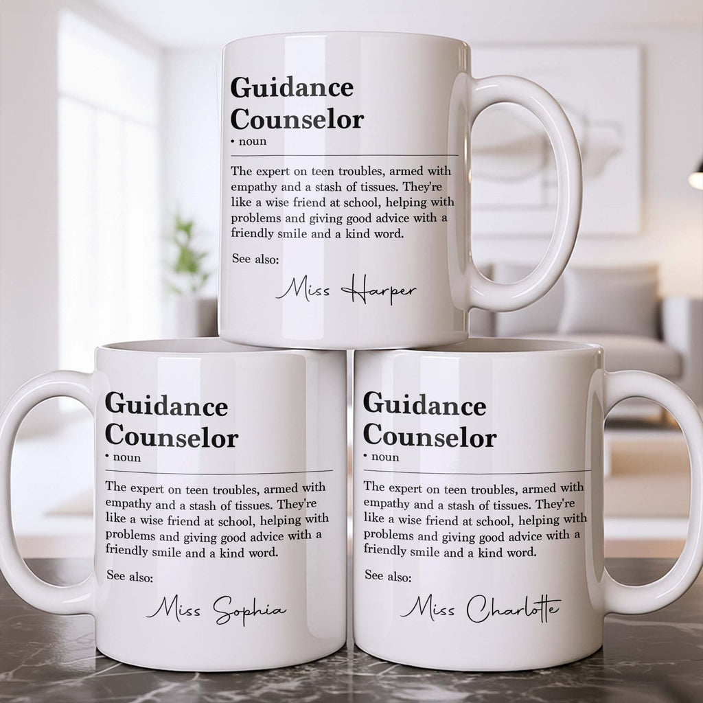 Personalized Guidance Counselor Coffee Mug Gift for Teacher Edge-to-edge Mug GradoCreations