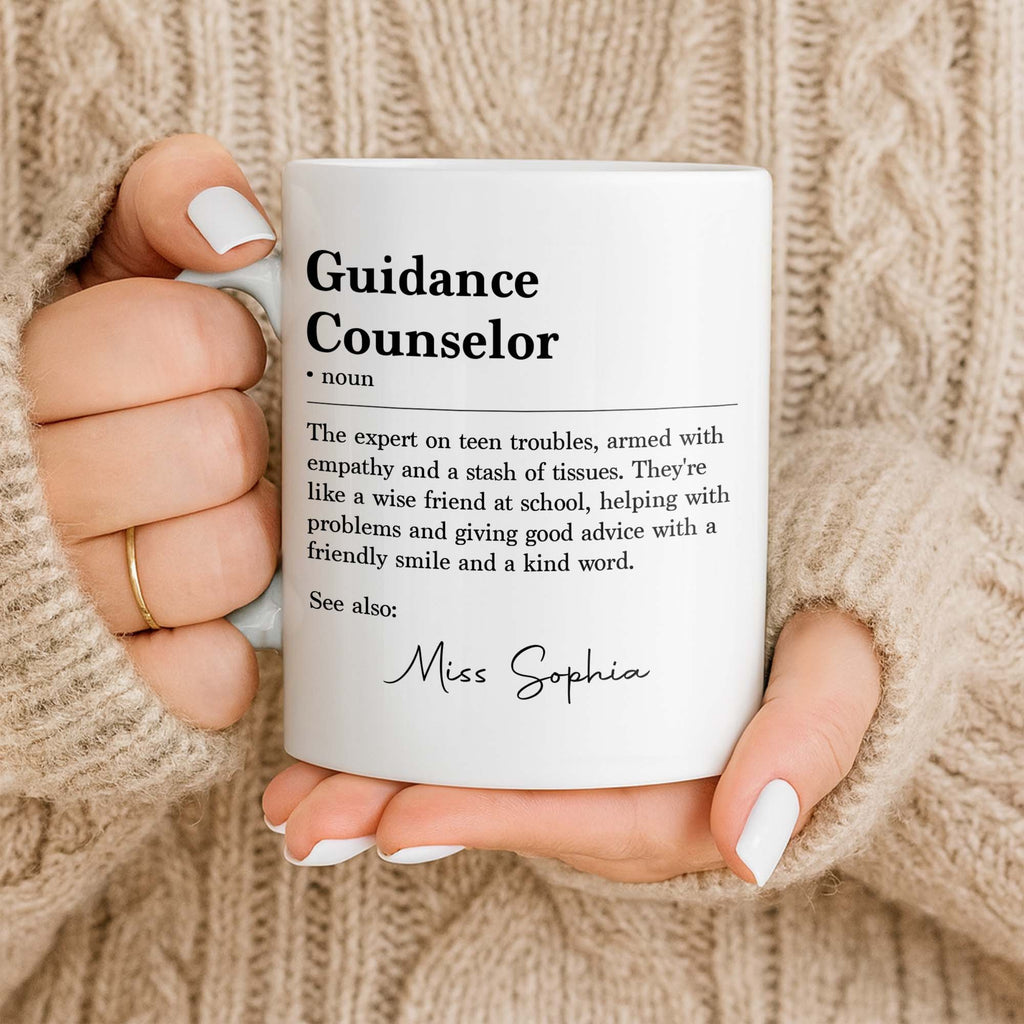 Personalized Guidance Counselor Coffee Mug Gift for Teacher Edge-to-edge Mug GradoCreations