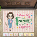 Personalized Teacher Doormat Welcome To My Classroom Gift Doormat GradoCreations