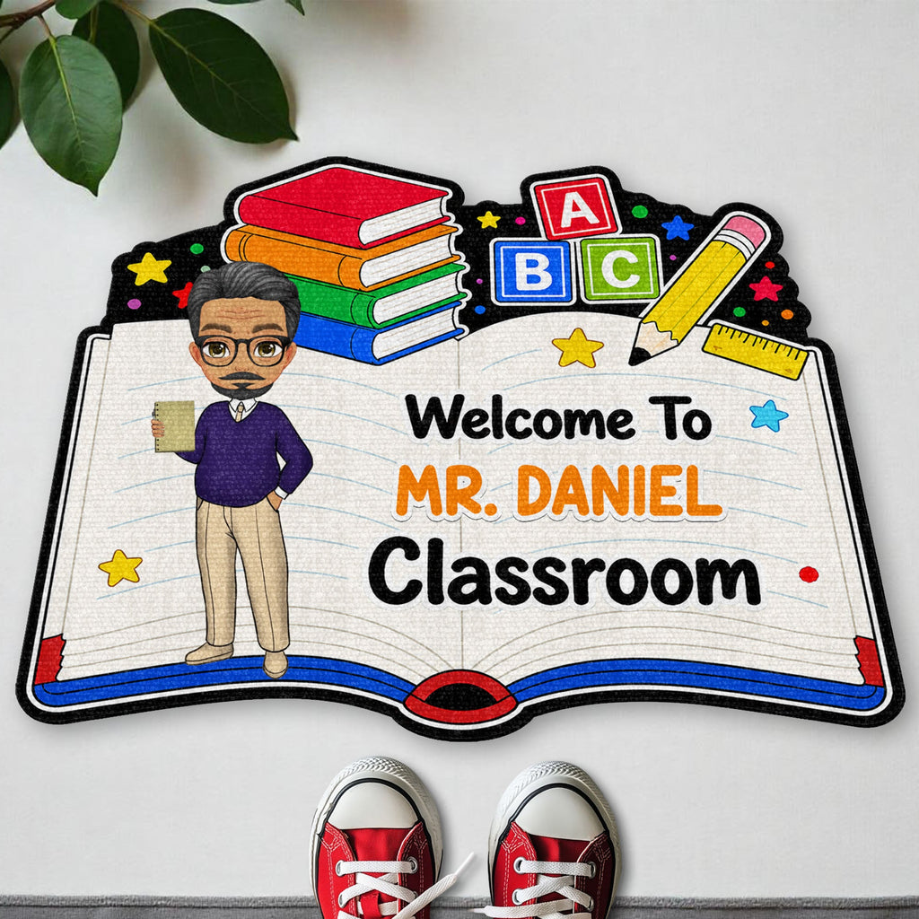 Personalized Teacher Welcome Doormat Custom Name Classroom Gift Doormat GradoCreations