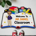 Personalized Teacher Welcome Doormat Custom Name Classroom Gift Doormat GradoCreations