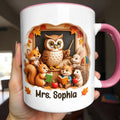 Personalized Teacher Mug Custom Name Accent Coffee Cup Gift