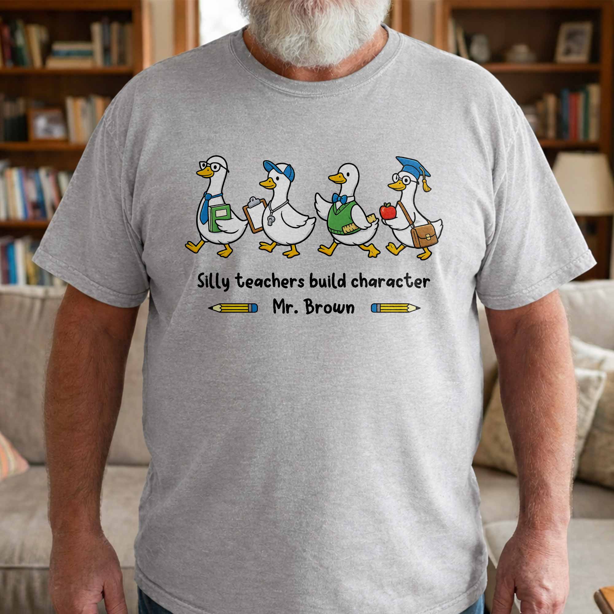 Personalized Teacher T-shirt Custom Name Gift for Educators Shirt GradoCreations