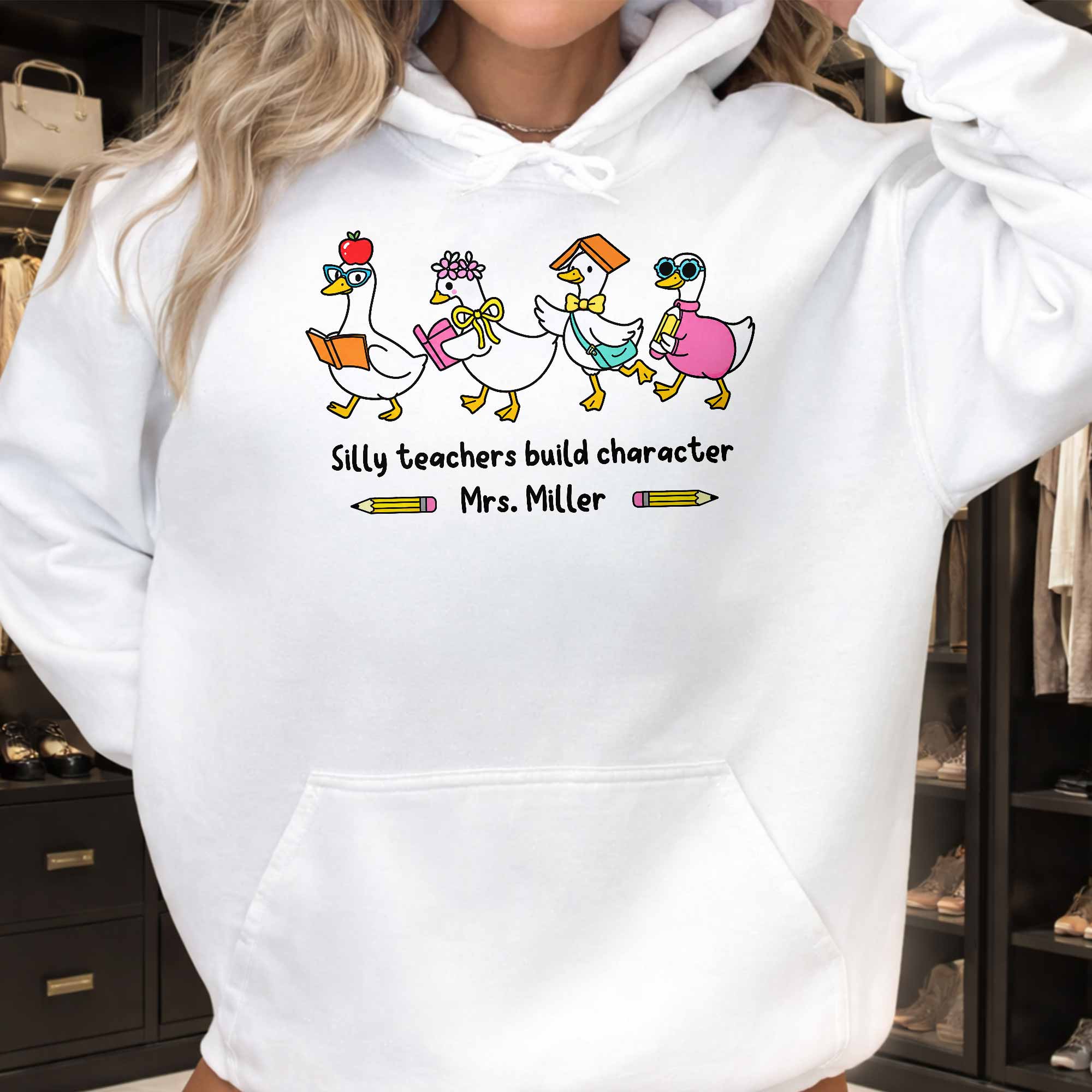 Personalized Teacher T-shirt Custom Name Gift for Educators Shirt GradoCreations