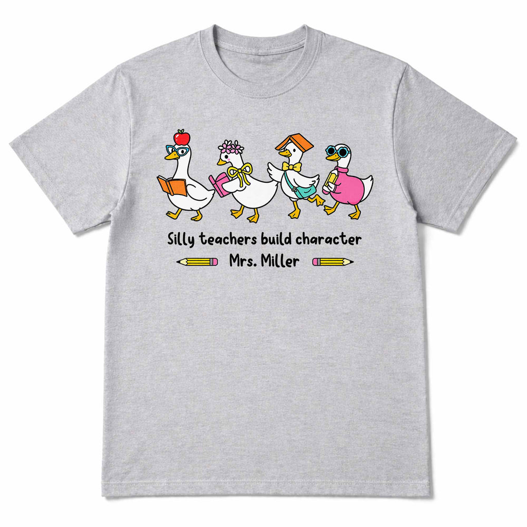 Personalized Teacher T-shirt Custom Name Gift for Educators Shirt GradoCreations