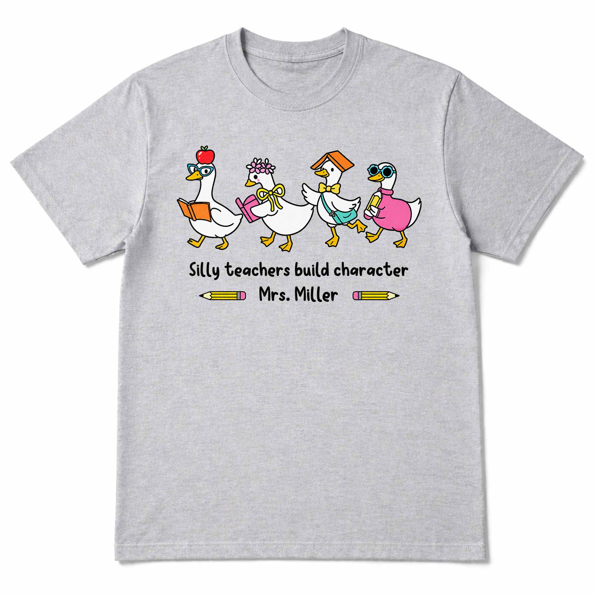 Personalized Teacher T-shirt Custom Name Gift for Educators Shirt GradoCreations