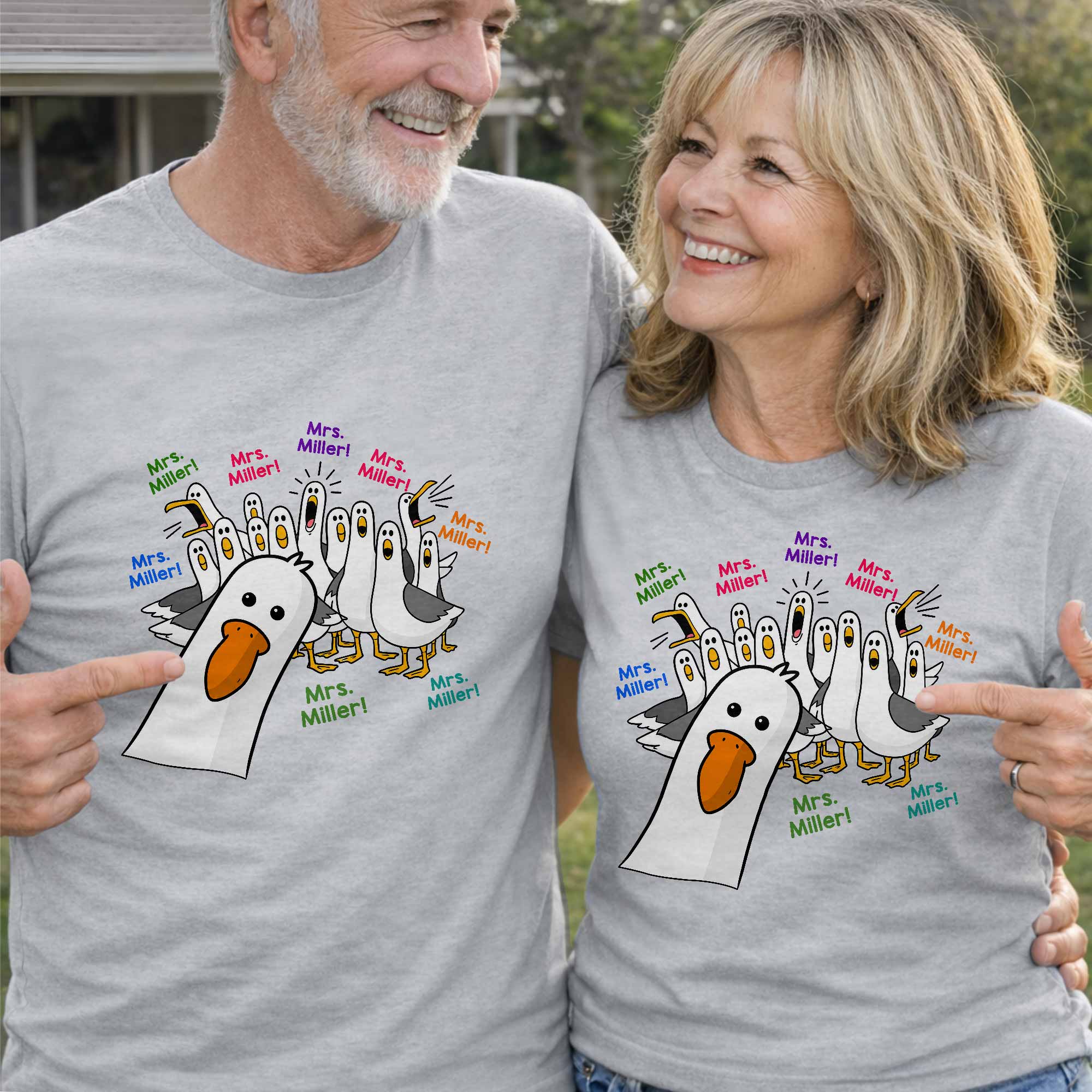 Personalized Teacher T-shirt & Hoodie Custom Goose Gift Shirt GradoCreations