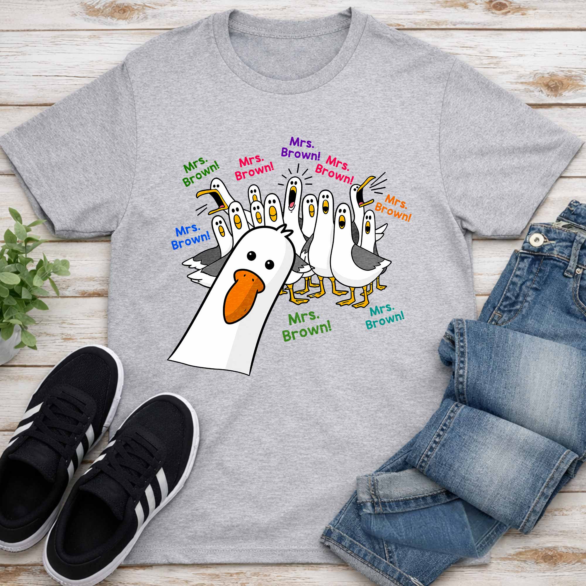 Personalized Teacher T-shirt & Hoodie Custom Goose Gift Shirt GradoCreations