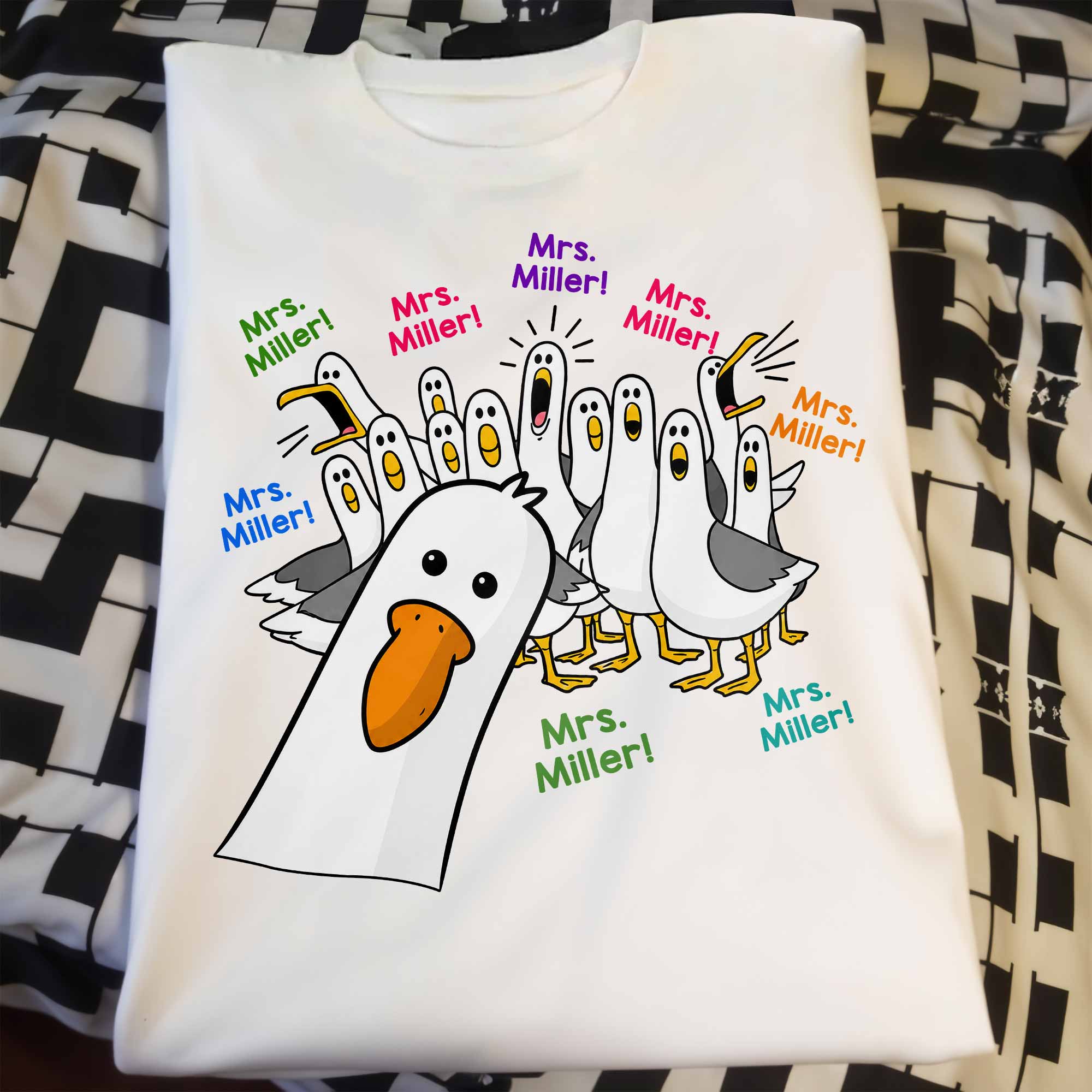 Personalized Teacher T-shirt & Hoodie Custom Goose Gift Shirt GradoCreations