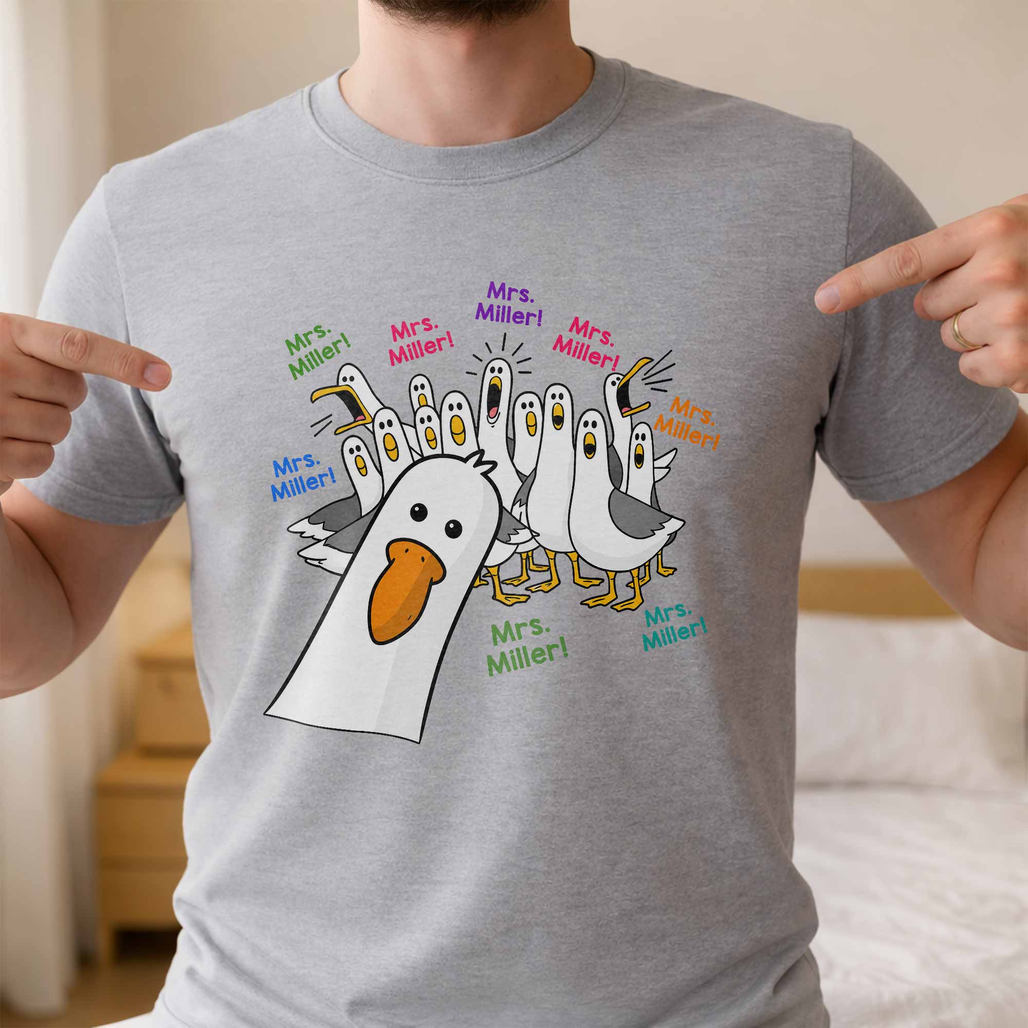 Personalized Teacher T-shirt & Hoodie Custom Goose Gift Shirt GradoCreations