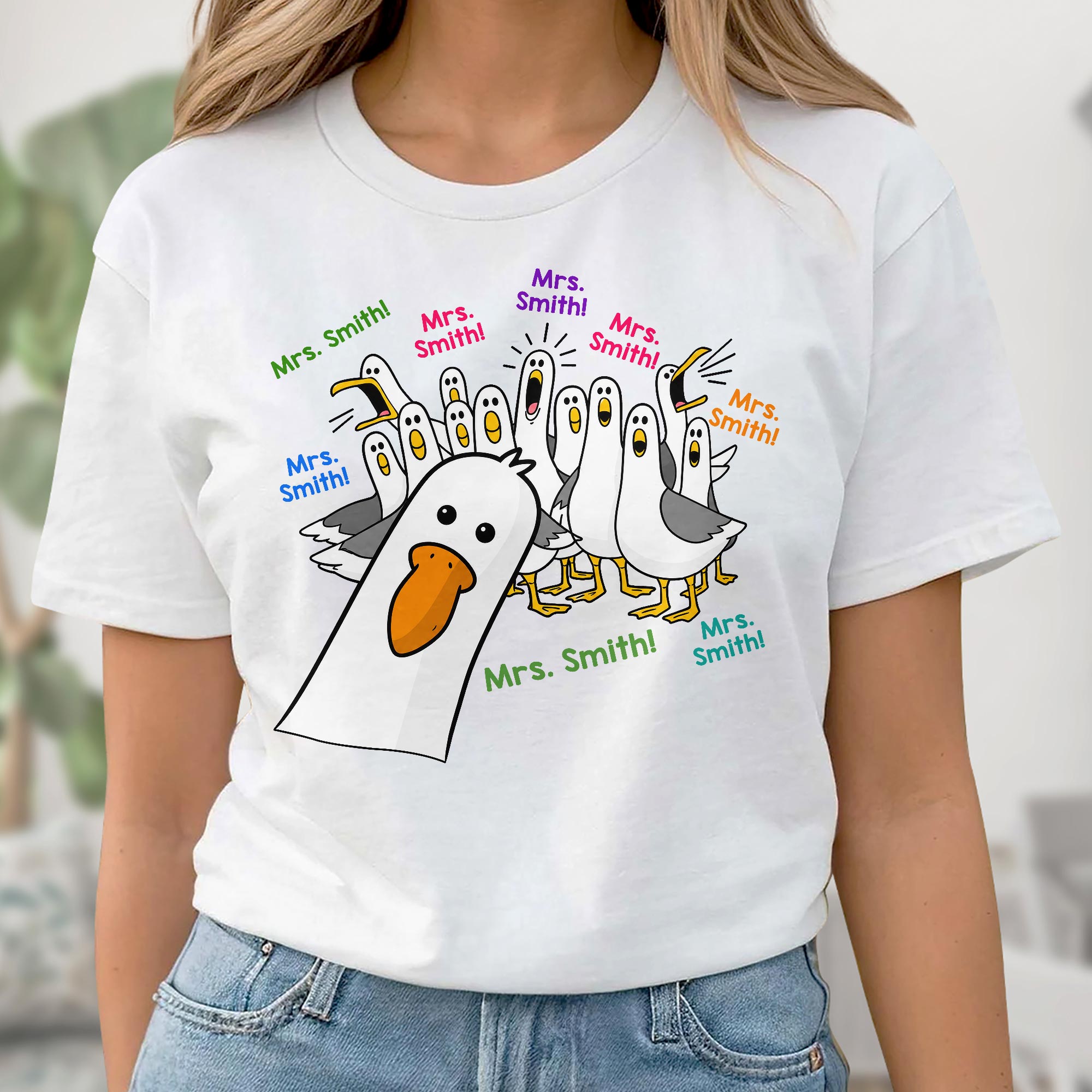 Personalized Teacher T-shirt & Hoodie Custom Goose Gift Shirt GradoCreations