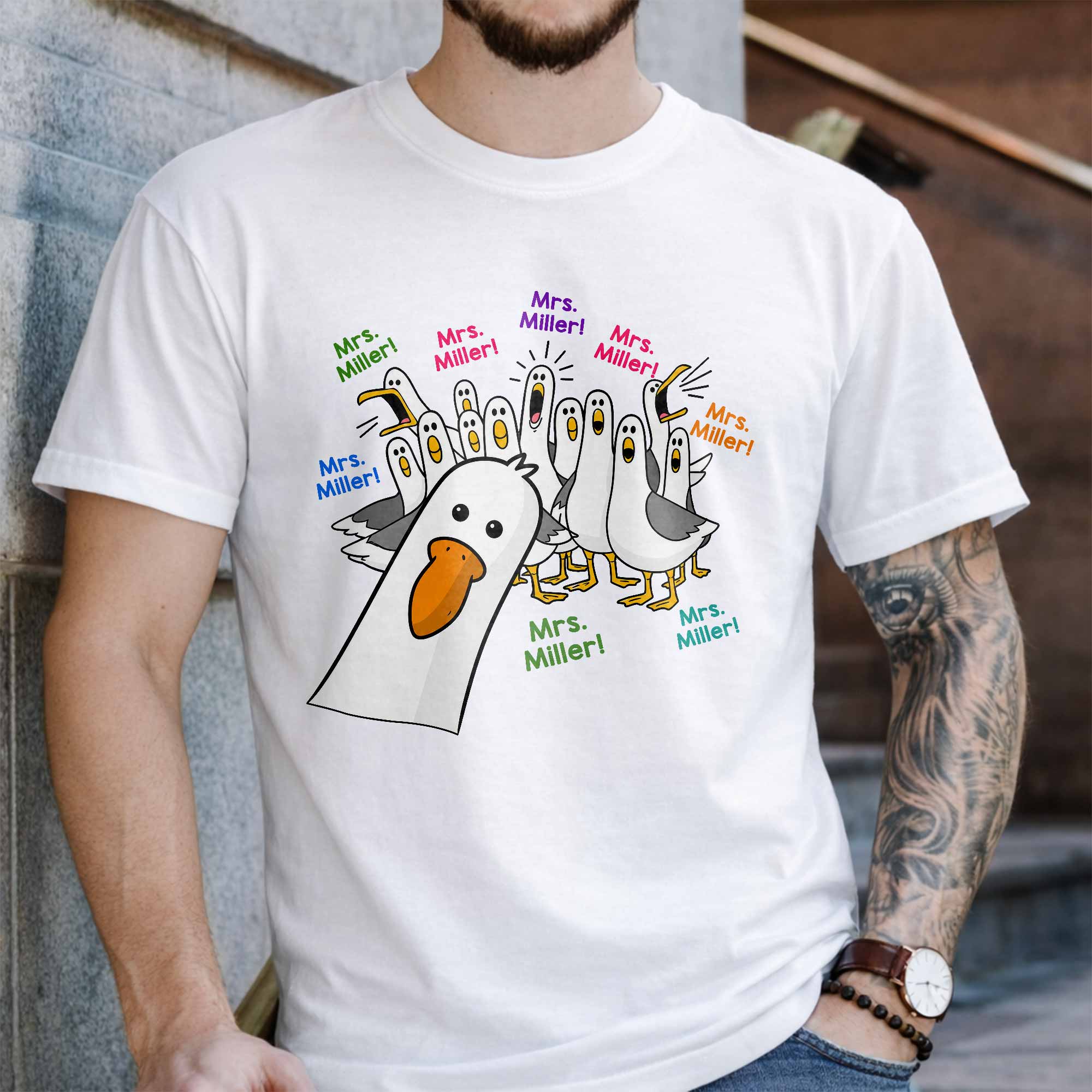 Personalized Teacher T-shirt & Hoodie Custom Goose Gift Shirt GradoCreations