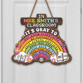 Personalized Wood Sign Custom Name Teacher Gift for Classroom Wood Sign GradoCreations
