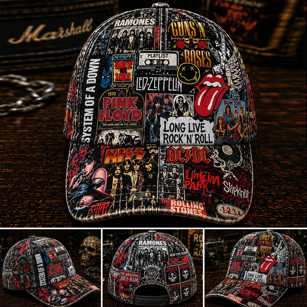 Personalized Classic Rock Cap Custom Style Gift for Music Lovers GradoCreations