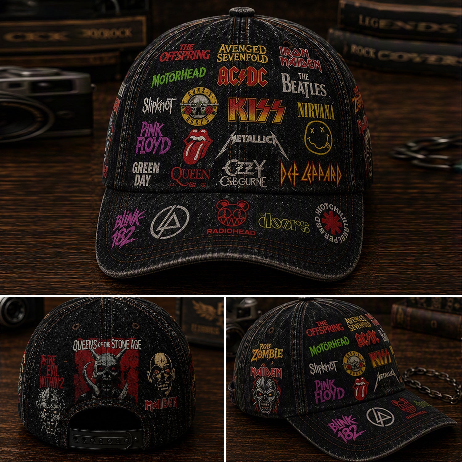 Personalized Classic Rock Cap Custom Name Legends Edition Gift GradoCreations