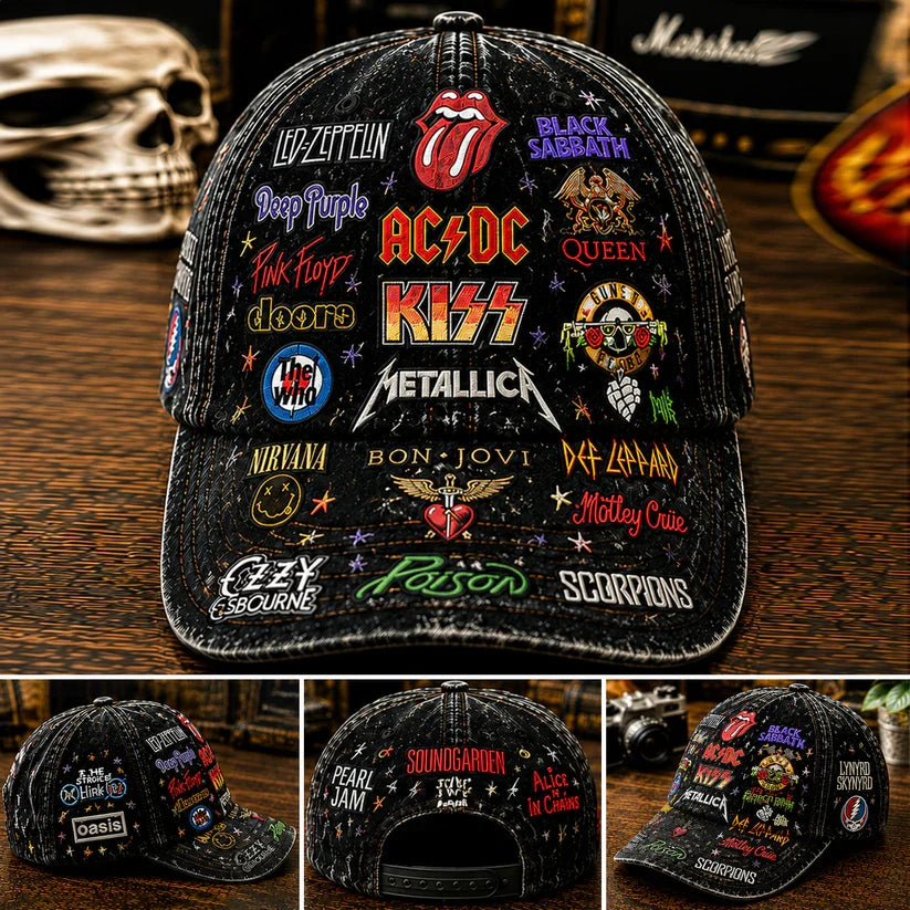 Personalized Classic Rock Legends Cap Custom Hat Gift for Music Lovers Classic Cap GradoCreations