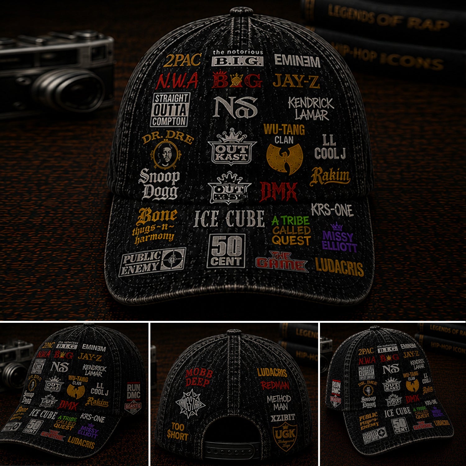 Personalized Classic Rap Legends Cap Custom Name Gift GradoCreations