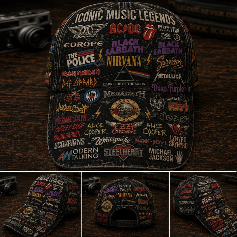 Personalized Classic Cap with Iconic Music Legends Design for Rock Lovers Classic Cap GradoCreations