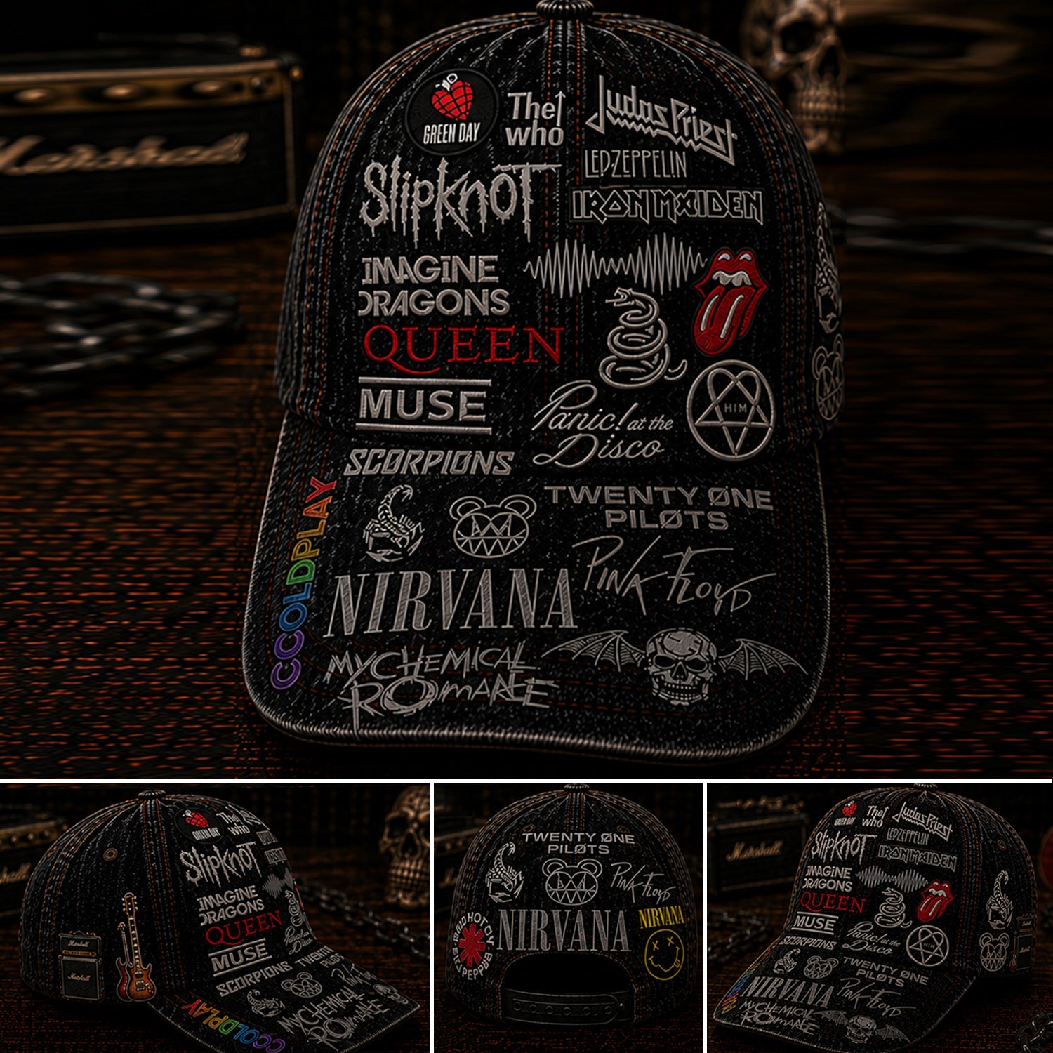 Personalized Rock Legends Edition Classic Cap Unique Music Gift Classic Cap GradoCreations