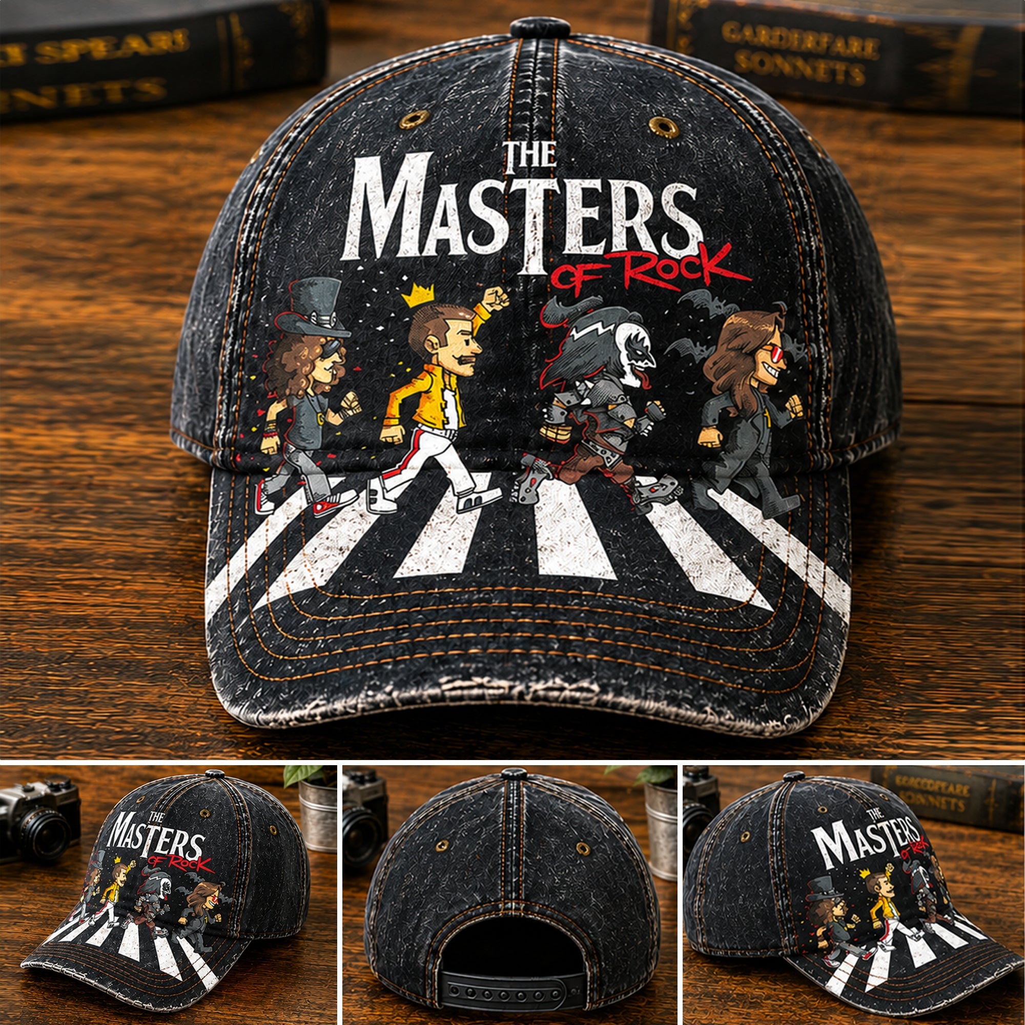 Personalized Classic Rock Cap Custom Masters of Rock Gift GradoCreations