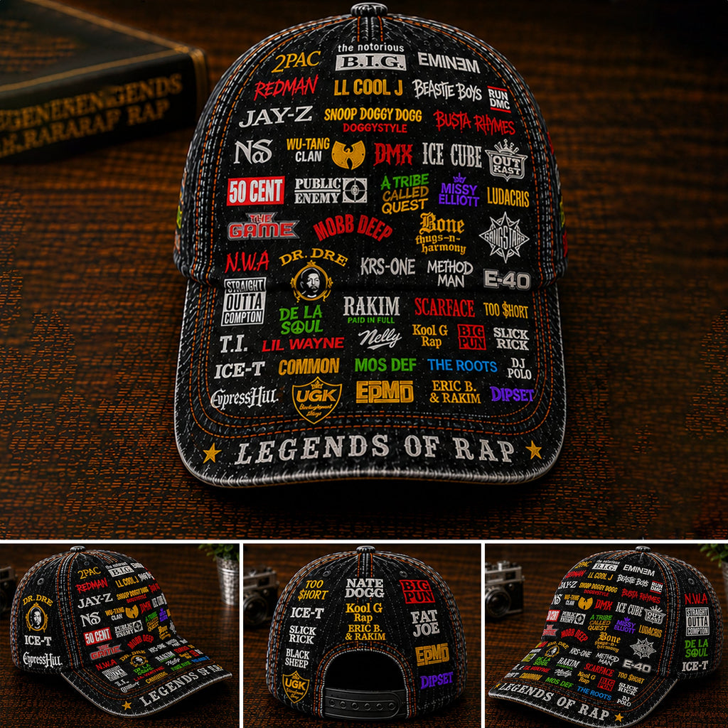 Legends Edition Classic Cap for Rap Lovers | Custom Name Snapback GradoCreations