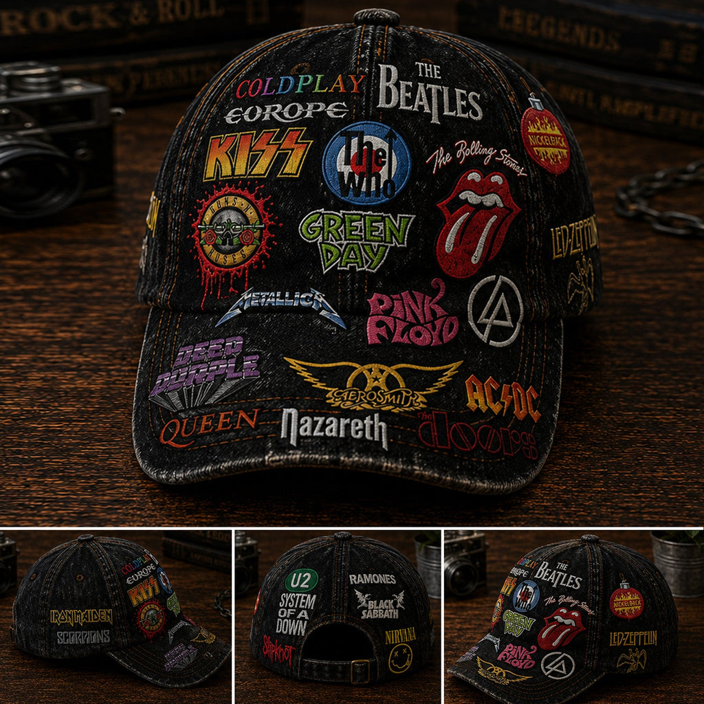 Personalized Classic Cap with Rock Legends Design | Gift for Music Lovers GradoCreations