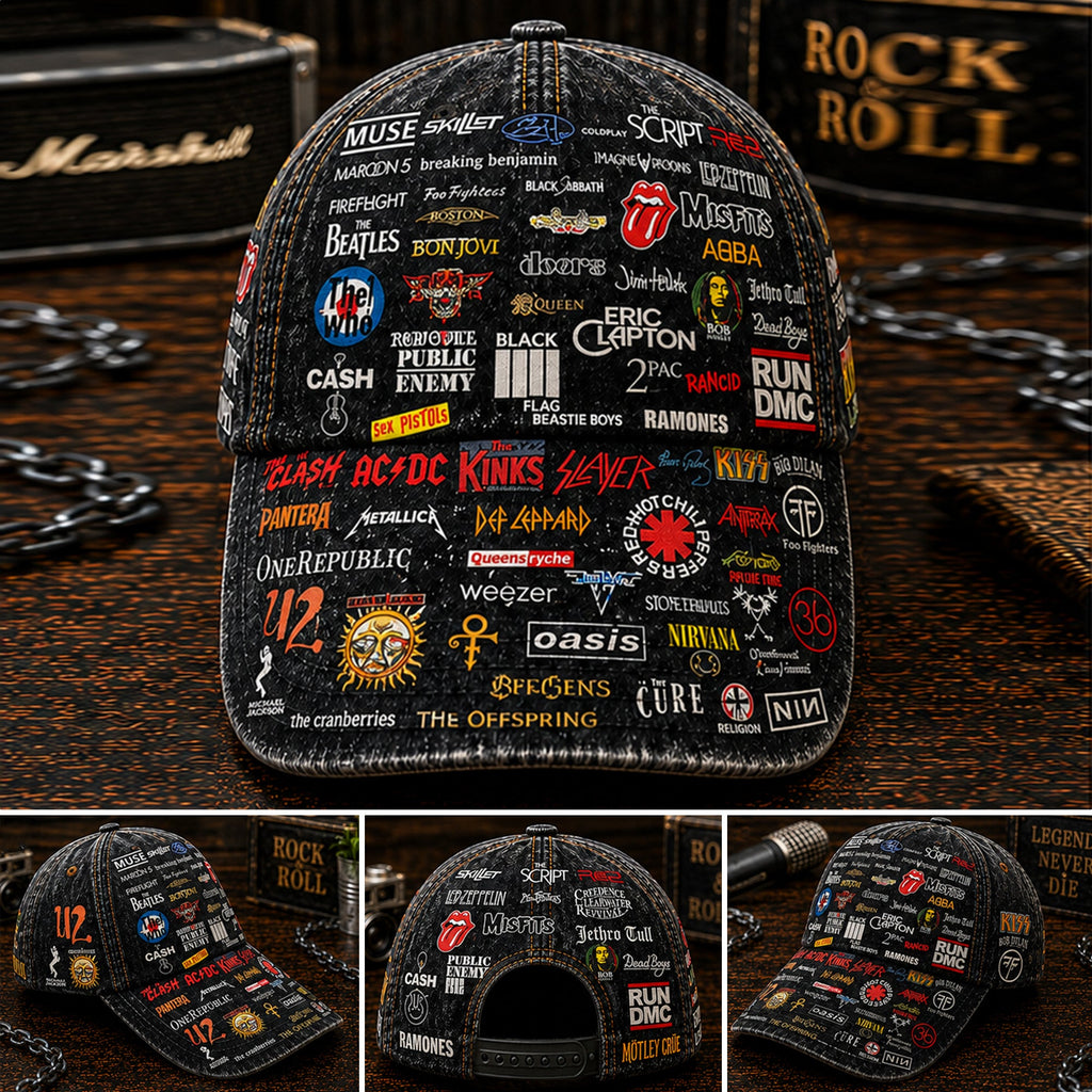 Classic Rock Legends Edition Cap Custom Name Personalization Classic Cap GradoCreations